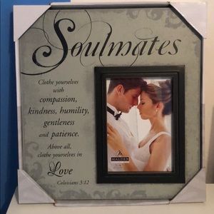Soulmates wedding picture frame